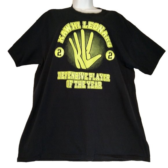 Jerzees Kawhi Leonard Basketball Defense Player of the Year Shirt Mens XL Black - Picture 5 of 8
